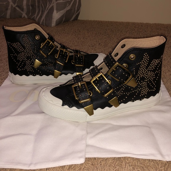 chloe studded sneakers